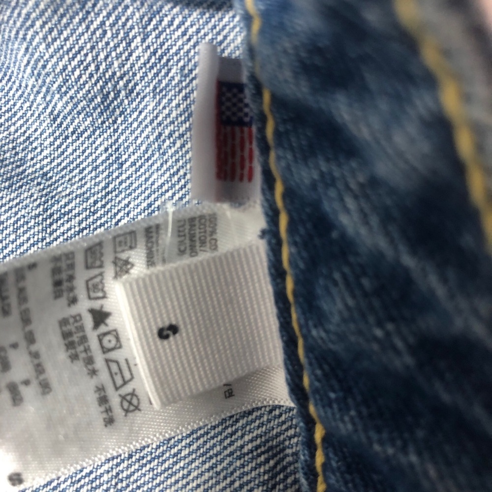 American Apparel Denim Button Front A-Line Mini Skirt Women’s Size Small - Picture 5 of 8